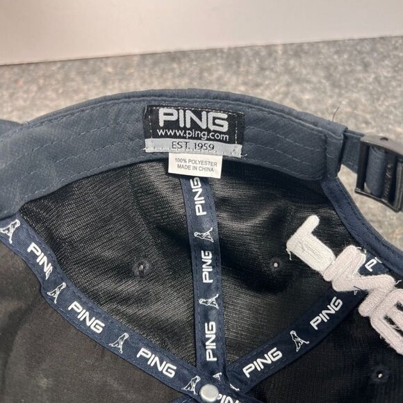 Ping G25 i25 Golf Hat Navy almost Black White logo Adjustable Cap One Size - Picture 8 of 15
